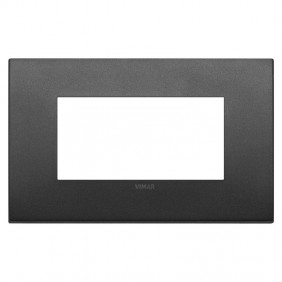 Placca Vimar FIT 4 moduli grafite matt 19954.01