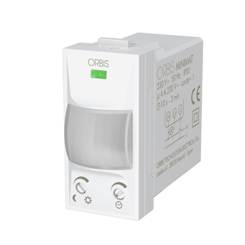 Orbis MINIMAT Detector de presencia Universal empotrado 120° OB135312