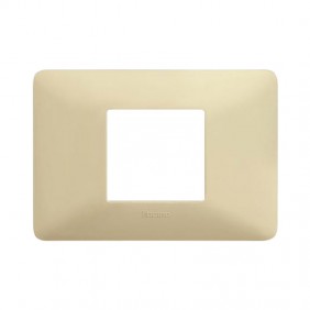 Placa Bticino Matix 2 Módulos Centrales Color...