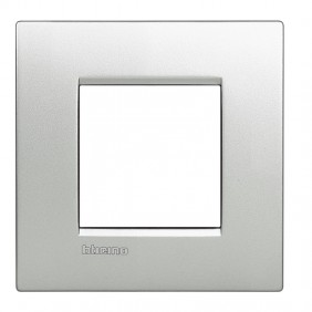 Bticino Livinglight plaque AIR 2 modules gris...