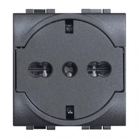 Bticino Livinglight FLAT schuko socket with...