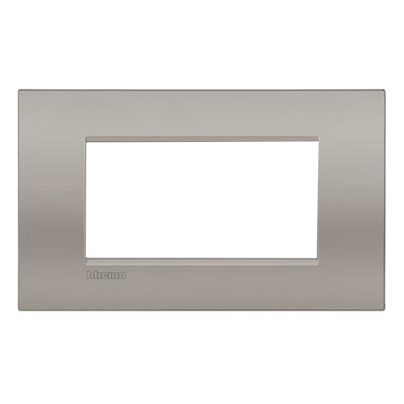Plaque Compatibles Bticino Livinglight 4 Modules Plastique Carré Couleur Or Brillant