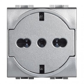Bticino Livinglight FLAT schuko socket with...