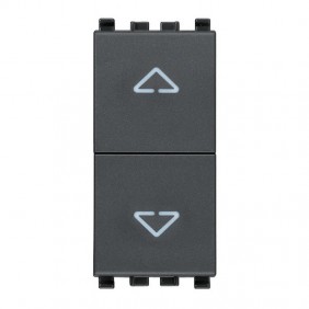 Commutatore doppio tasto Vimar Eikon antracite...