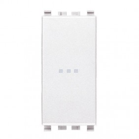 Pulsante Vimar Eikon assiale bianco 1P NO 10A...