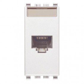 Vimar Eikon Rj45 data outlet white Cat 5E UTP...