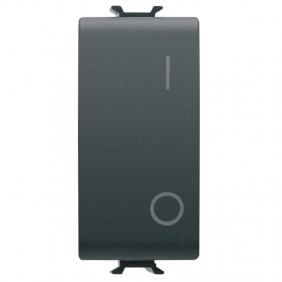 Interruptor bipolar negro Gewiss Chorus GW12004