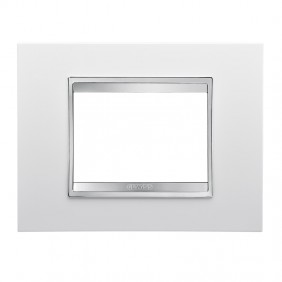 Gewiss Chorus plate LUX 3P white GW16203TB