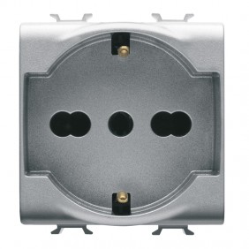 Gewiss Chorus titanio presa schuko GW14204