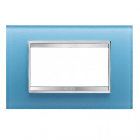 Gewiss Chorus plate LUX 4P aquamarine GW16204CA