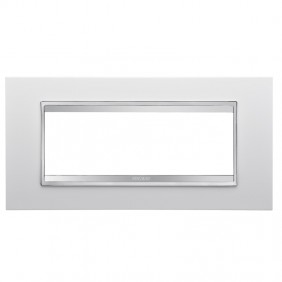 Placa Gewiss Chorus LUX 6P blanco GW16206TB