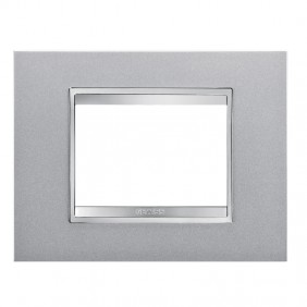 Gewiss Chorus plate LUX 3P titanium GW16203VT