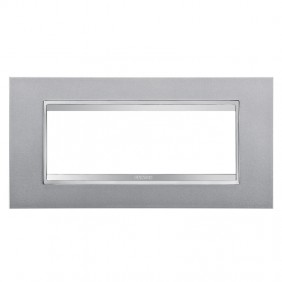 Placa Gewiss Chorus LUX 6P titanio GW16206VT