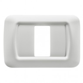 Sistema Gewiss placa superior blanca 1 plaza...