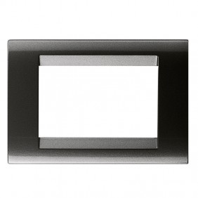 Gewiss Playbus Plate 3 modules Slate metallic...