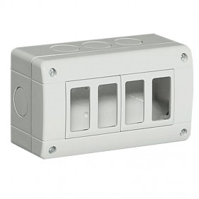 Carcasa Bticino IP40 4 módulos 25404