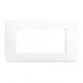 Bticino Luna plaque 4 modules blanc C4804BN