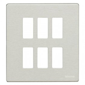 Placca Bticino Magic  3+3 posti in resina...