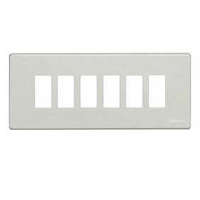 Placca resina Bticino Magic 6 moduli grigio...