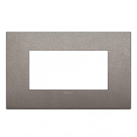 Placca Vimar Arke Classic 4 Moduli titanio matt...