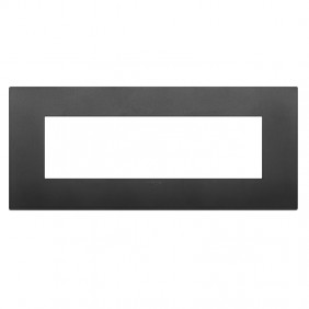 Placca Vimar Arke classic 7 moduli nero 19657.71