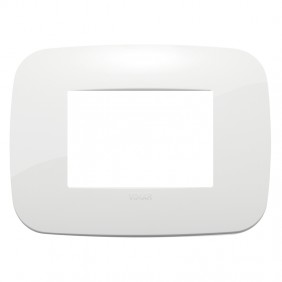 Vimar Arke plate 3 modules round white 19683.84