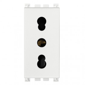 Vimar Arke two-way socket 10/16A 2P+E white 19203.