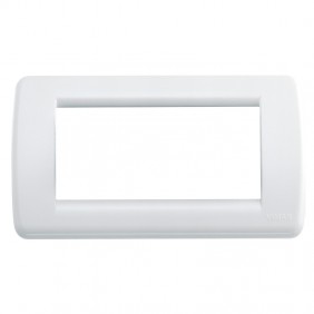 Vimar Idea Rondò plate 4 modules bright white...