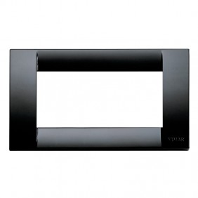 Vimar Idea classic placa 4 módulos negro 16744.16