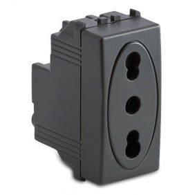 Master Modo Steckdose 2P+E 16A Grau 31159