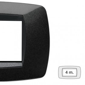 Placa Master Modo 4 módulos negro 39TC204