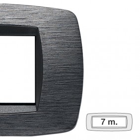 Placa Master Modo 7 módulos gris satinado 39TC517