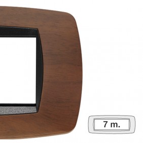 Master Modo plate 7 modules dark walnut 39TC457