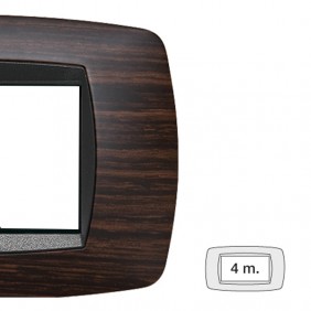 Plaque Master Modo 4 modules couleur wenge 39TC464