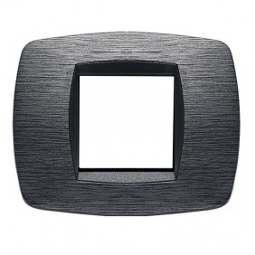 Placa Master Modo 2 módulos gris satinado 39TC512