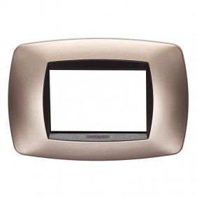 Placa Master Modo 3 módulos cobre mate 39TC543