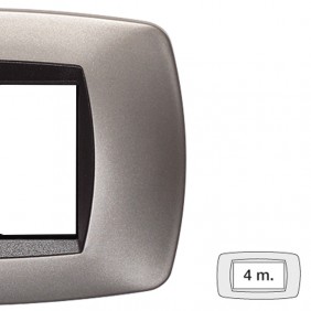 Plaque Master Modo 4 modules bronze mat 39TC554