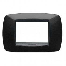 Master Modo Abdeckrahmen 3 Module schwarz 39TC203