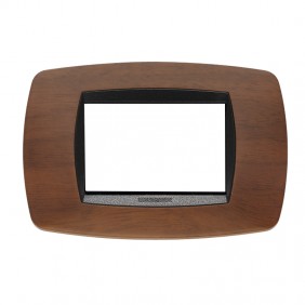 Master Modo plaque 3 modules noyer foncé 39TC453