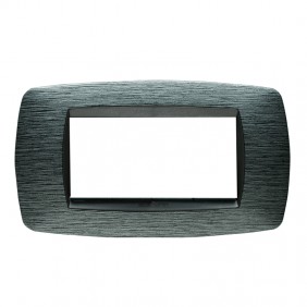 Placa Master Modo 4 módulos gris satinado 39TC514