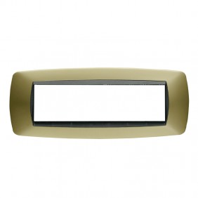 Placca Master Modo 7 posti ottone opaco 39TC247