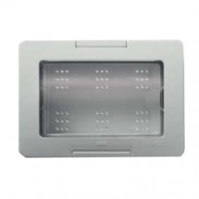 Abb Chiara IP55 plaque 3 places blanc 2CSK3355CH
