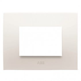 Abb Chiara plate 3 modules white 2CSK0301CH