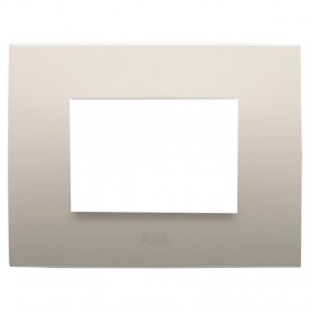 Abb Chiara plate 3 modules sand 2CSK0302CH