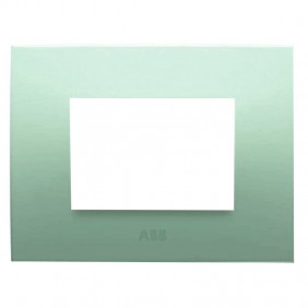 Abb Chiara plaque 3 modules vert pastel 2CSK0313CH