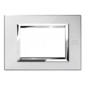 Urmet Simon Nea placa 3 módulos color plata...