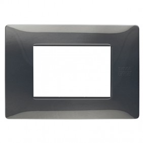 Urmet Simon Nea plaque 3 modules acier foncé...