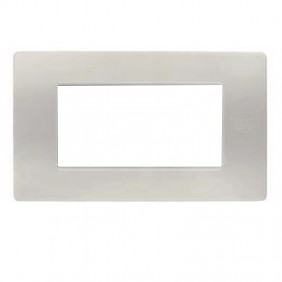 Plaque 4 modules Urmet Simon Nea poudre 11804.PV