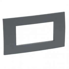 Legrand placa Vela cuadrada 4 plazas antracita...