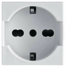 Bocchiotti bivalent schuko socket 2P+E 10/16A...
